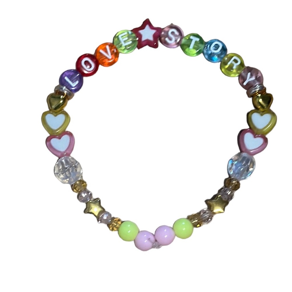 5 for $20 Taylor Swift Handmade Friendship Beaded Bracelet
“Love Story”